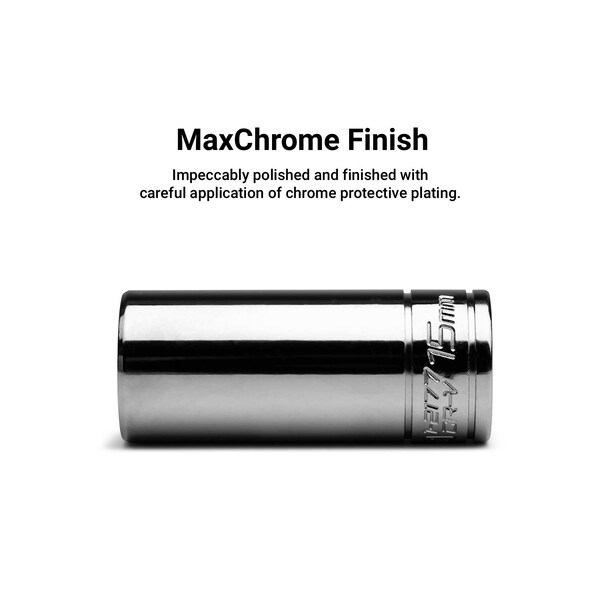 1/4 In. Drive Master Chrome Sockets Set, 6-Point, 4 To 15 Mm, Sockets Only